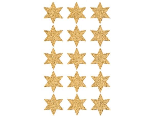 Avery 4112, papper, Guld, Stjärnmönster, Permanent, Jul, 76 mm