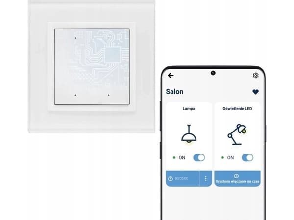 Kontakt-Simon Simon 54 GO Lysknappkontroller - 1 utgang 16A, smarttelefonstyrt WiFi 230V (modul) hvit DEW1W.01/11