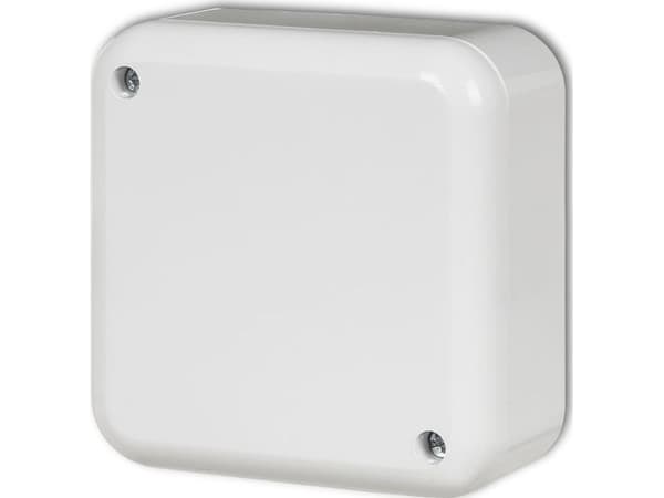 Karlik Surface-mounted installation box without connectors, white PN-2
