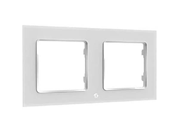 Shelly Wall Frame 2, dobbel veggknappramme, hvit