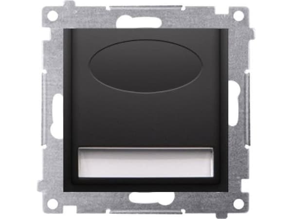 Kontakt-Simon Simon 54 LED lysarmatur 230V AC 1,1 W nøytral hvit 4000 K matt sort DOSB.01/49