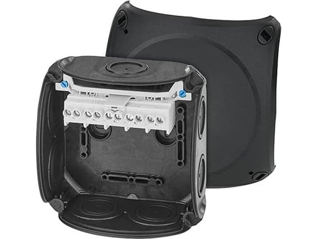 Hensel Cable junction box for indoor installations black IP66 with membrane glands 5x6 mm2 Cu DK 0606 B 62 000 300