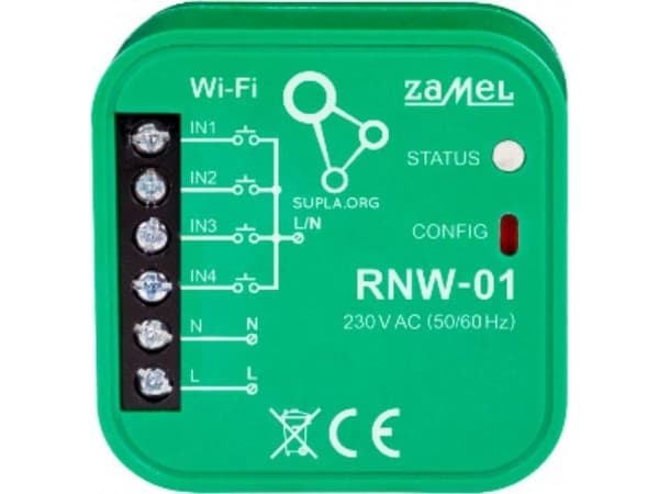 Zamel RNW-01 flush-mounted 4-input WI-FI interface