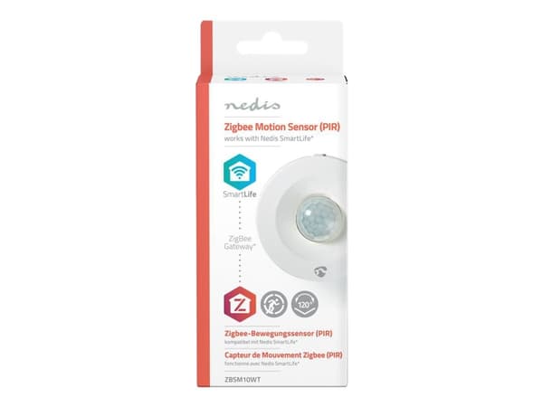 Nedis Smart PIR Motion Sensor - Bevegelsessensor - trådløs - ZigBee - 2400 - 2483 Mhz - hvit