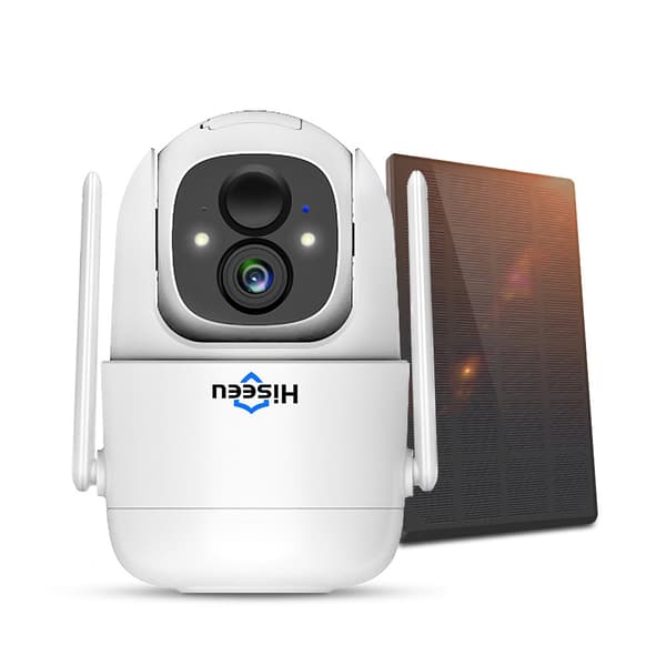 Hiseeu 1080P Professionell Övervakningskamera + Solpanel
