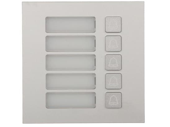 Dahua Technology DHI-VTO4202F-MB5, Samtalsknapp, modul, Silver, Dahua Europe, Gjuten aluminium, IK07, -20 - 60 ° C