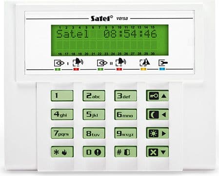 Satel VERSA VERSA 15 hovedkort, VERSA-LCD-GR-tastatur, OPU-4 P-hus (15-KLCD)