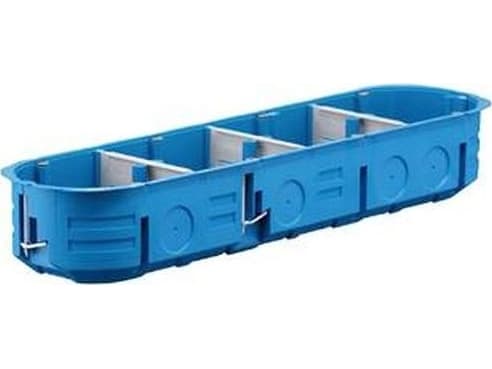Company Simet S.A. Flush-mounted quadruple box 60mm regips blue P4x60K 32326203