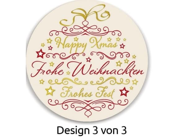 Avery 56825, Folie, Multifärg, Permanent, Jul, 3 mm, 38 mm