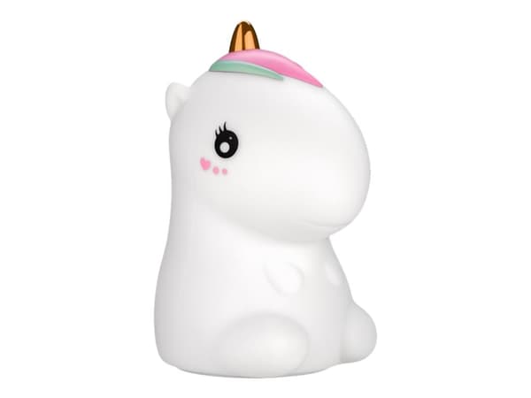 goobay - Yövalo - LED - 0,8 W - RGB/lämmin valkoinen valo - 3000 K - yksisarvinen - musta, valkoinen, pronssi, minttu, pinkki musta, Pronssi, Mintunvärinen, Vaaleanpunainen, Valkoinen