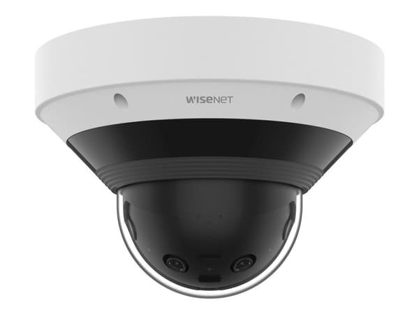 Hanwha Vision WiseNet P PNM-C9022RV - Vidvinkelkamera - panorering / lutning - kupol - färg (Dag&Natt) - 8 MP - 5120 x 1568 - fast lins - ljud - GbE