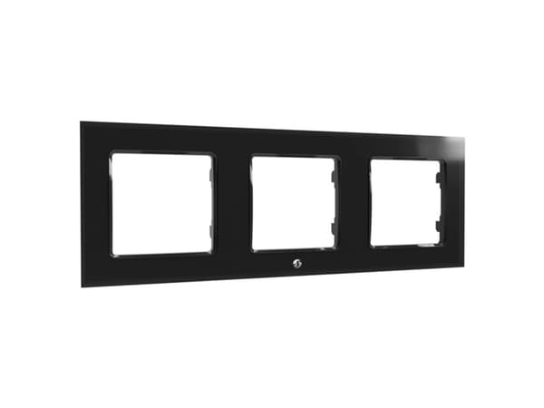 Shelly - Monteringsramme - vegg - 3 ganger - svart