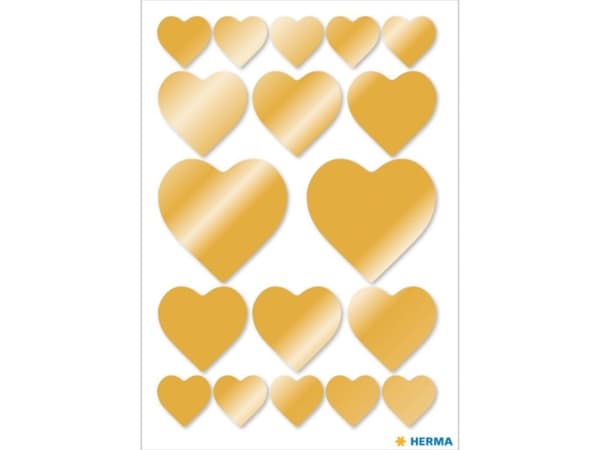 HERMA 1757, papper, Guld, Permanent, Flicka, 36 styck, 2 ark