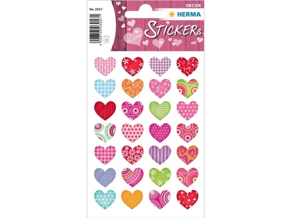 HERMA Colourful hearts, papper, Multifärg, Permanent, Pojke/flicka, Love, Alla hjärtans dag