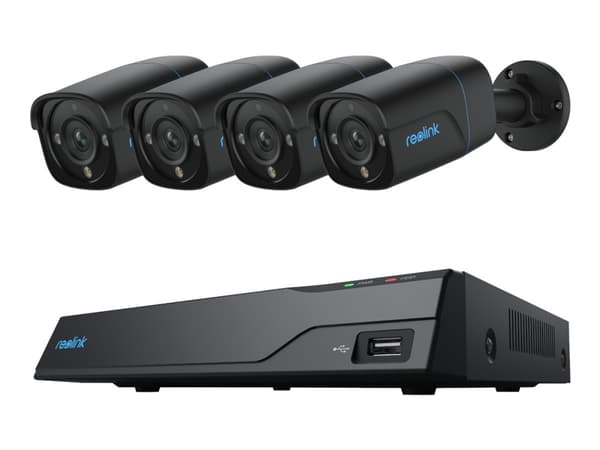 Reolink NVS8-8MB4 - NVR + kamera(er) - AC-drevet, PoE - 8 kanaler 2 TB - 4 kamera(er)