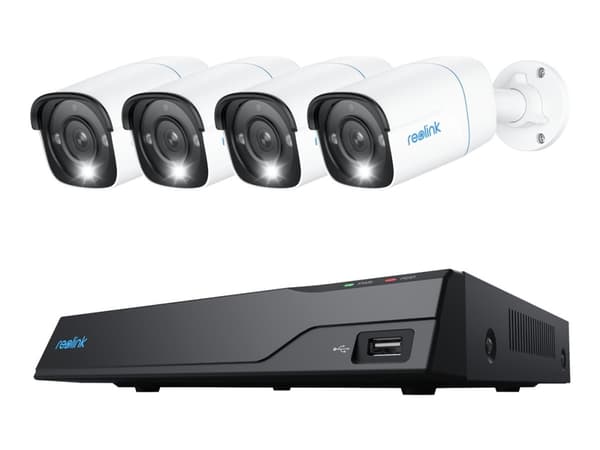 Reolink NVS8-8MB4 - NVR + kamera(er) - AC-drevet, PoE - 8 kanaler 2 TB - 4 kamera(er)
