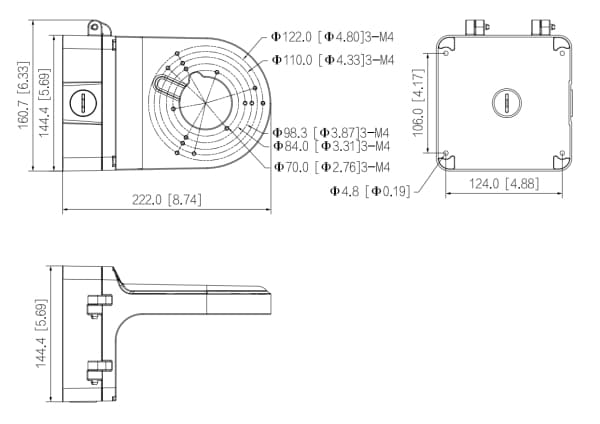 Dahua Technology UCHWYT DO KAMER KULISTYCH PFB206W DAHUA