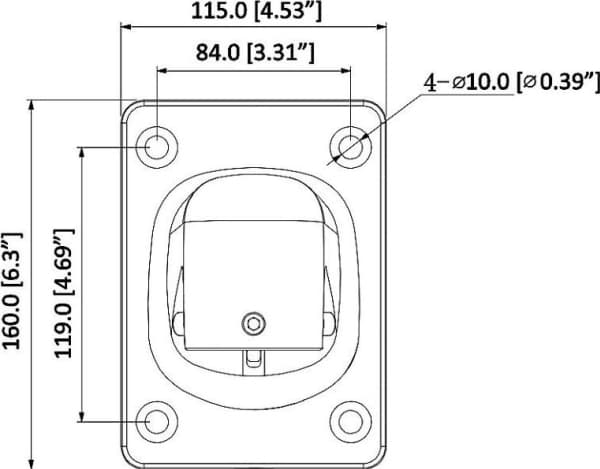 Dahua Technology PFB305W, Kiinnitys, Universaali, Valkoinen, Alumiini, 7 kg, 1/2"