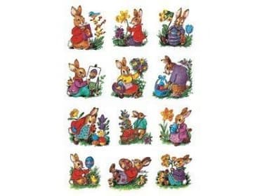 HERMA 3876, Monivärinen, Paperi, Rabbits, 3 arkkia