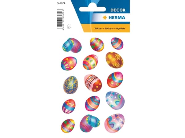 HERMA 3672, Paperi, Monivärinen, Kiinteä, Pääsiäinen, Poika/tyttö, 30 kpl