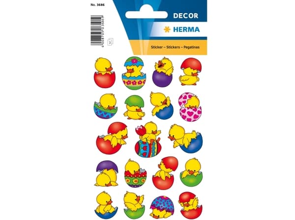 HERMA 3686, papper, Multifärg, Universal, Permanent, Pojke/flicka, Påsk