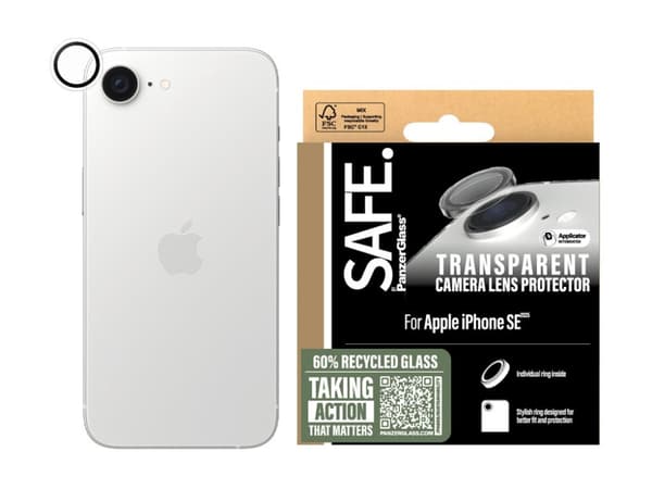 SAFE. by PanzerGlass - Linsskydd för mobiltelefon - transparent - för Apple iPhone 16e