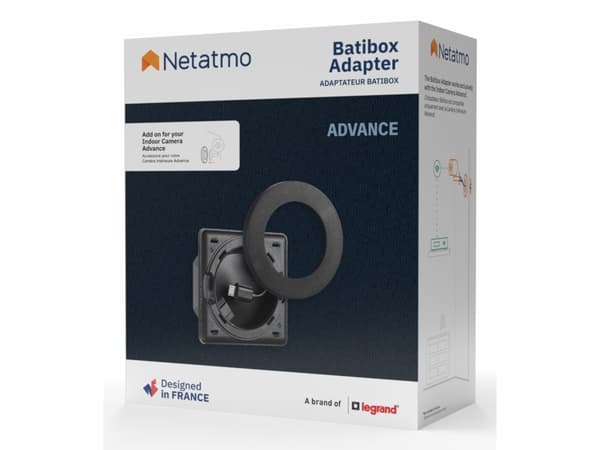 Netatmo NPC-BAT-B, Sovitinrengas, Sisätiloissa, Musta, Netgear, 1 kpl, Laatikko, Pakkaus