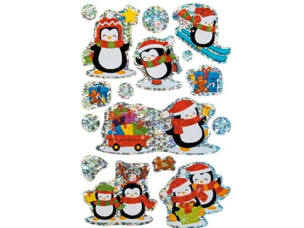 HERMA MAGIC - Dekorationsbindemedel - winter penguins - prismatic - permanent - folie