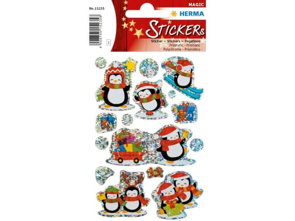 HERMA MAGIC - Dekorationsbindemedel - winter penguins - prismatic - permanent - folie