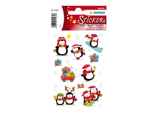 HERMA MAGIC - Dekorationsbindemedel - winter penguins - prismatic - permanent - folie