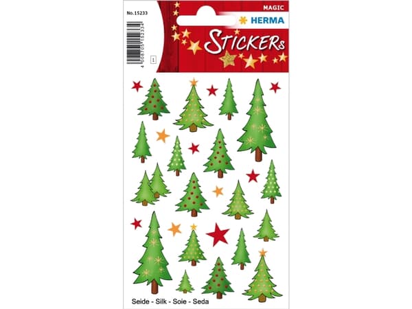 HERMA 15233, Silkki, Monivärinen, Kiinteä, Joulu, 28 kpl, 1 arkkia