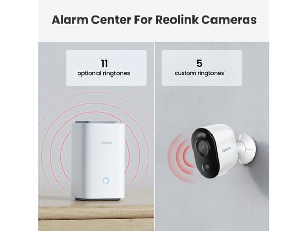 Reolink Hub 1 + 2x Argus Series B310, Baseenhet, Innendørs, Hvit, Reolink, 11 bruker(e), MicroSD (TransFlash)