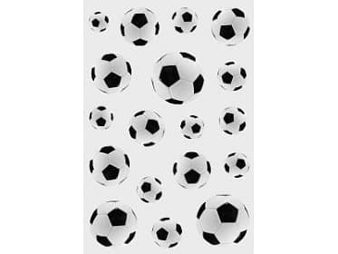 HERMA DECOR - Dekorationsbindemedel - 54 delar - football - 3 ark - permanent - papper