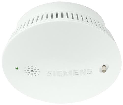 Siemens røgdetektor/røgalarm SD230N titanium hvid til 230V med 9V batteribackup