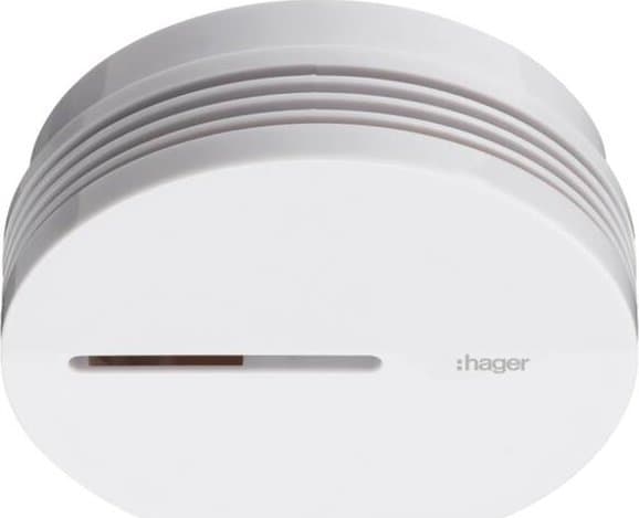 Hager TG600AL, Optisk detector, Koblet med ledninger (ikke trådløs), Hvit, 85 dB, 50 m, IP32