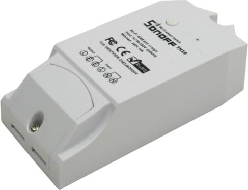 Sonoff TH 10, 0 - 40 °C, 5 - 95%, CE - Uden sensorer