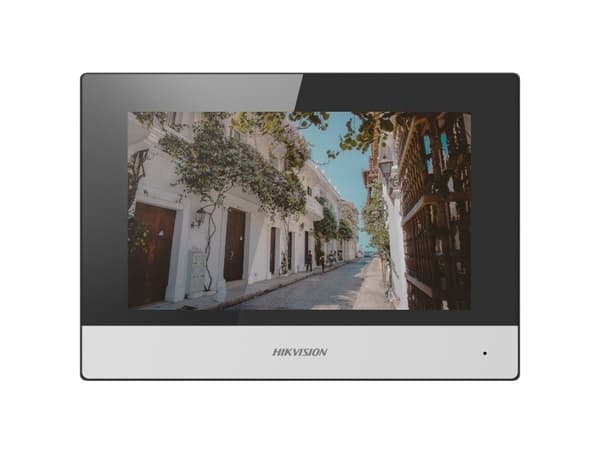Hikvision Digital Technology DS-KH6320-WTE2, 17,8 cm (7"), LCD/TFT, 1024 x 600 pikseliä, Kapasitiivinen, Musta, Harmaa, 802.11b, 802.11g, Wi-Fi 4 (80