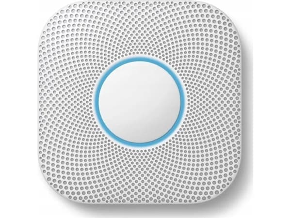 Nest Protect - Lentotoimintatunnistin - radioyhteys - 802.11b/g/n, Bluetooth 4.0, 802.15.4 - hvid