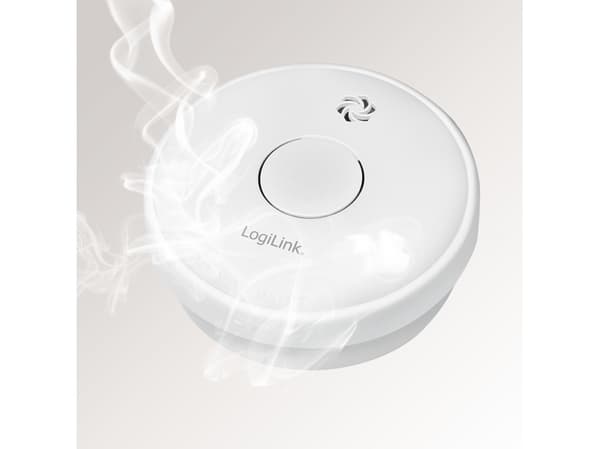 LogiLink SC0015, Optical reflekterende detektor, Koblet med ledninger (ikke trådløs), Hvit, Hjem, 85 dB, Flate-montert
