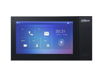 Dahua Technology VTH2421FW, 17,8 cm (7"), LCD, 1024 x 600 pikseliä, Kapasitiivinen, H.264, Musta, Valkoinen