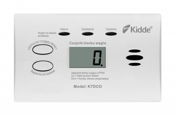 Hiilimonoksidi-ilmaisin LCD-näytöllä K7DCO Kidde Kidde