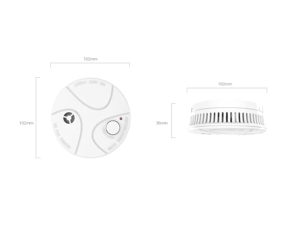 EZVIZ T4, Optical reflekterende detektor, Hvit, 85 dB, 3 m, Flate-montert, 868 MHz