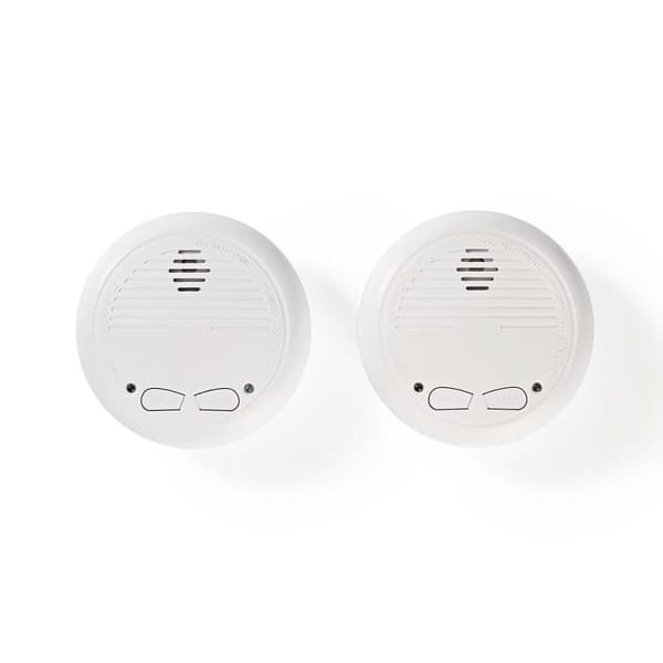 Nedis Røgalarm | Batteri | Batteri levetid op til: 1 År | Kan parres | EN 14604 | Med testknap | 85 dB | ABS | Hvid