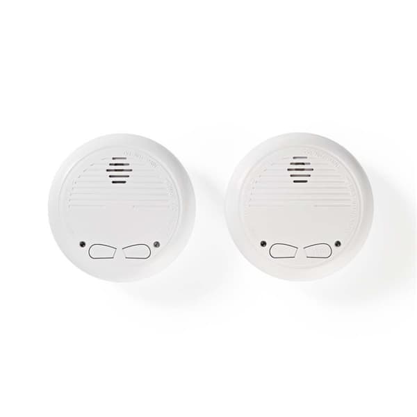 Røgalarm | Batteri | Batteri levetid op til: 1 År | Kan parres | EN 14604 | Med testknap | 85 dB | ABS | Hvid