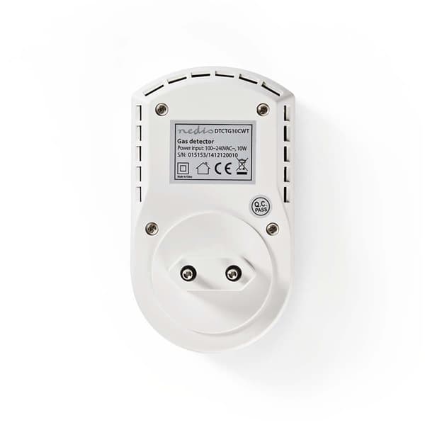 Nedis Gasalarm | Strømforsyning | 85 dB | Hvid