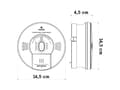 Miniatyrbilde 5 av 5: Kidde KID-10SCO, Karbonmonoksid detektor, Trådløs, Hvit, Hjem, Kontor, Batteri, 9 V