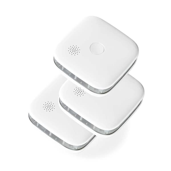 Nedis SmartLife Rökdetektor | Wi-Fi | Batteridriven | Givarlivscykel: 10 år | EN 14604 | Max. batteritid: 24 Månader | 85 dB | Vit | 3 st