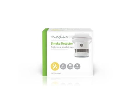 Nedis DTCTSL40WT, Akku, 3 V, Litiumioni (Li-Ion), 10 vuosi/vuosia, Sisäänrakennettu akku, 70 mm