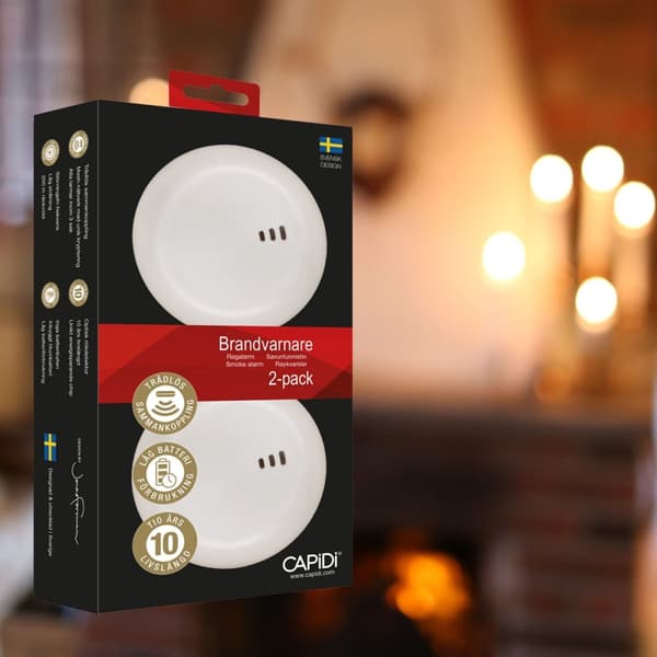 CAPiDi Palovaroitin 2-pack Valkoinen
