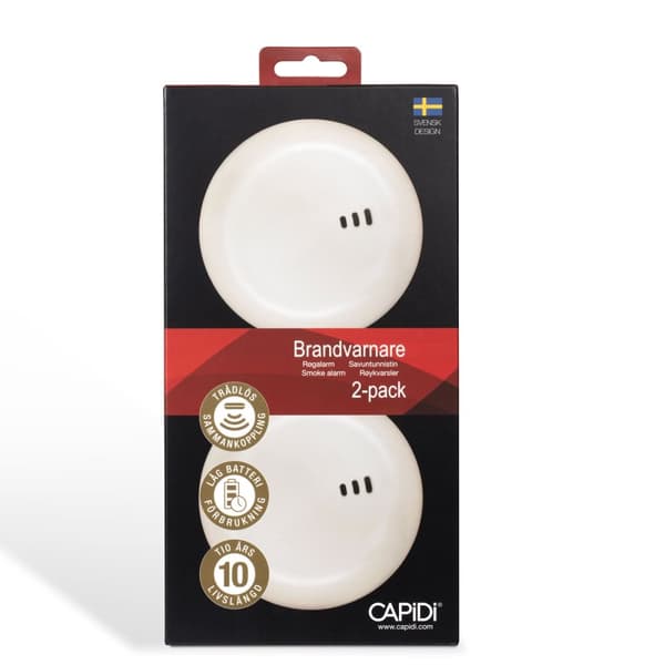 CAPiDi Palovaroitin 2-pack Valkoinen